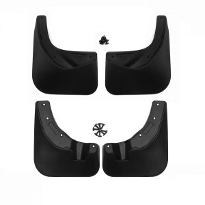 Ford Explorer Mudflaps - Front + Rear - Omac - Black - '11-'19 Ford Explorer Mudflaps - Front + Rear - Omac - Black - '11-'19